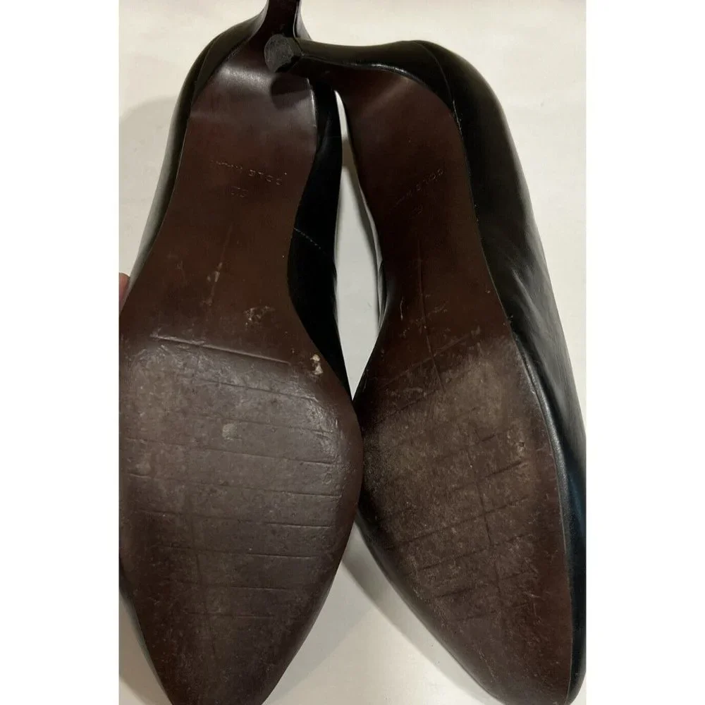 Womens Cole Haan Helen Grand OS Black Leather Pumps Heels Career Business W05333